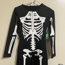 Tipsy Elves Women's Skeleton Bodysuit Costume Size Small Brand New 