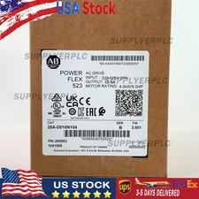 AB 25A-D010N104 Powerflex 523 AC Drive 5.0HP 3 Phase Part 25A-D010N104 HT 1PCS