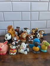 Fisher Price Little People Animal Figures Lot of 15 Farm Zoo Pets Horse Dog...