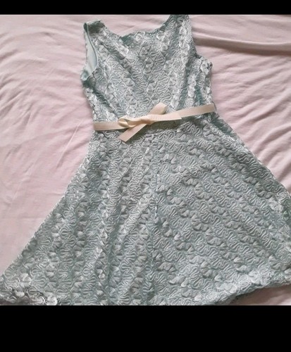 Vestido Niños Niñas Kiddo Por Katie Encaje Verde Acuarela - Imagen 2 de 3