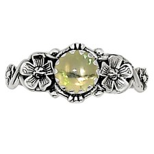 Natural Ethiopian Opal 925 Sterling Silver Ring s.8 Jewelry R-1292