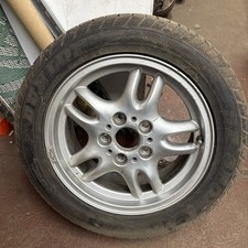 bmw 3 series e36 alloy wheel ,7j x 16 ,1182760-5 ,5 spoke with tyre 5mm tread 