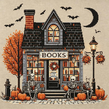 Horror Cross Stitch Stamped Kits for Adults Beginner - Halloween Embroidery Kits