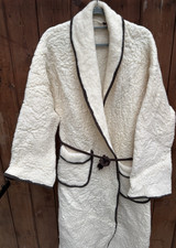 Luxury Vintage Kuschel-Hausmantel aus 100% Re...