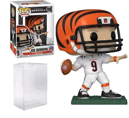 Funko POP! NFL Wave 8 - JOE BURROW Cincinatti Bengals #159 White Jersey w/Case