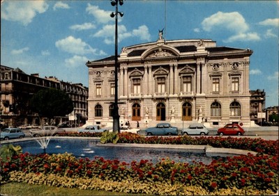 Geneva Switzerland Opera House vintage postcard u685