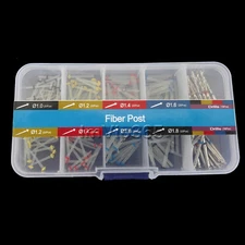 Dental Screw & Straight Single Refilled Quartz Fiber Post 160 Pcs+32 Pcs Drills