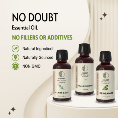 Heroot No Doubt Aromatherapie Combo | Muskatellersalbei, Weihrauch & Bergamot...