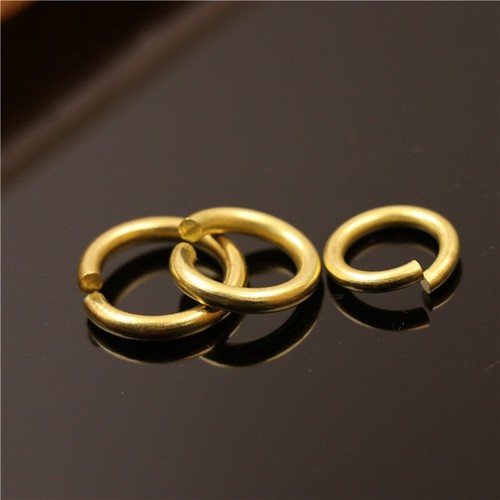 10 X Brass Jump O Rings Connectors Key Chain LeatherCraft Luggage Accessor DIY - Picture 2 of 12