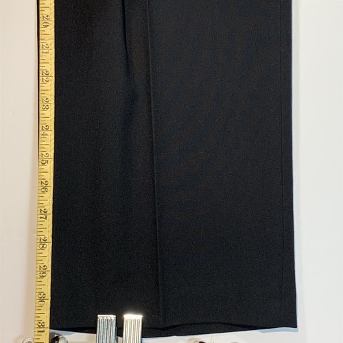 Nuevo con etiquetas Pantalones de vestir Haggar elásticos bengalíes para hombre 38x31 calce clásico pantalones en negro - Imagen 8 de 9