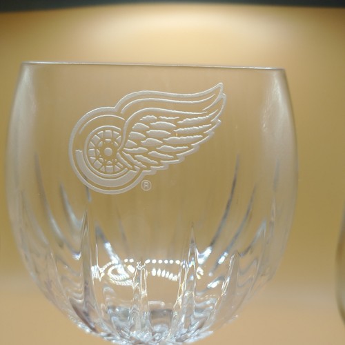 Kristallkelch Detroit Redwings Miller Rogaska Stielglas 9" Souvenir SELTEN - Bild 8 von 10