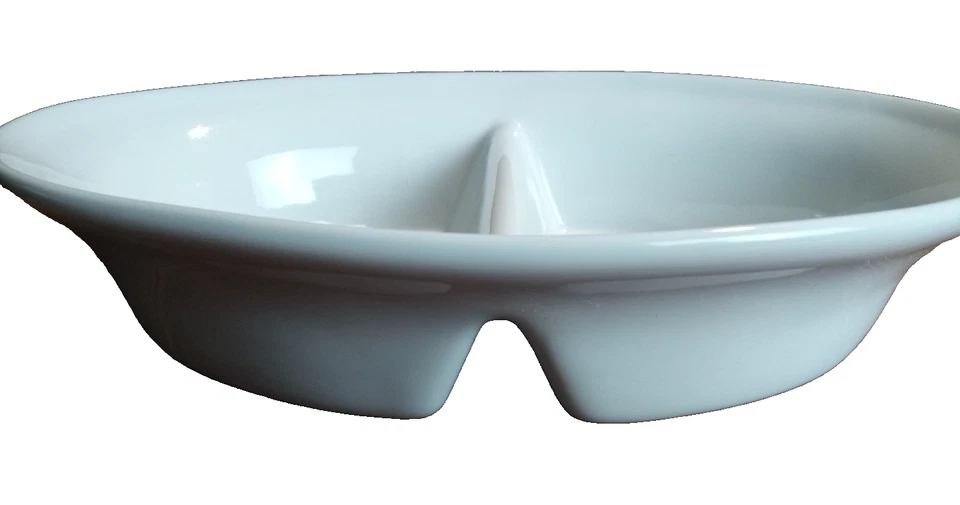 Divided Dish Casserole Home Collection Target White Porcelain 13" x 9.5" x 3" - Image 4 of 4