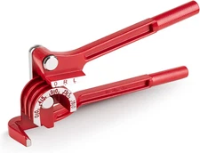3" 1 Tubing Bender 0-180 Degrees Manual Pipe Bender Tool For 1/4 5/16 3/8" Red