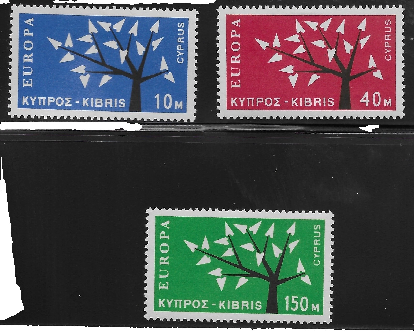 Mint Hinged Individual Cypriot Stamps (1960-Now)