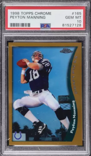 1998 Topps Chrome #165 Peyton Manning ROOKIE PSA 10
