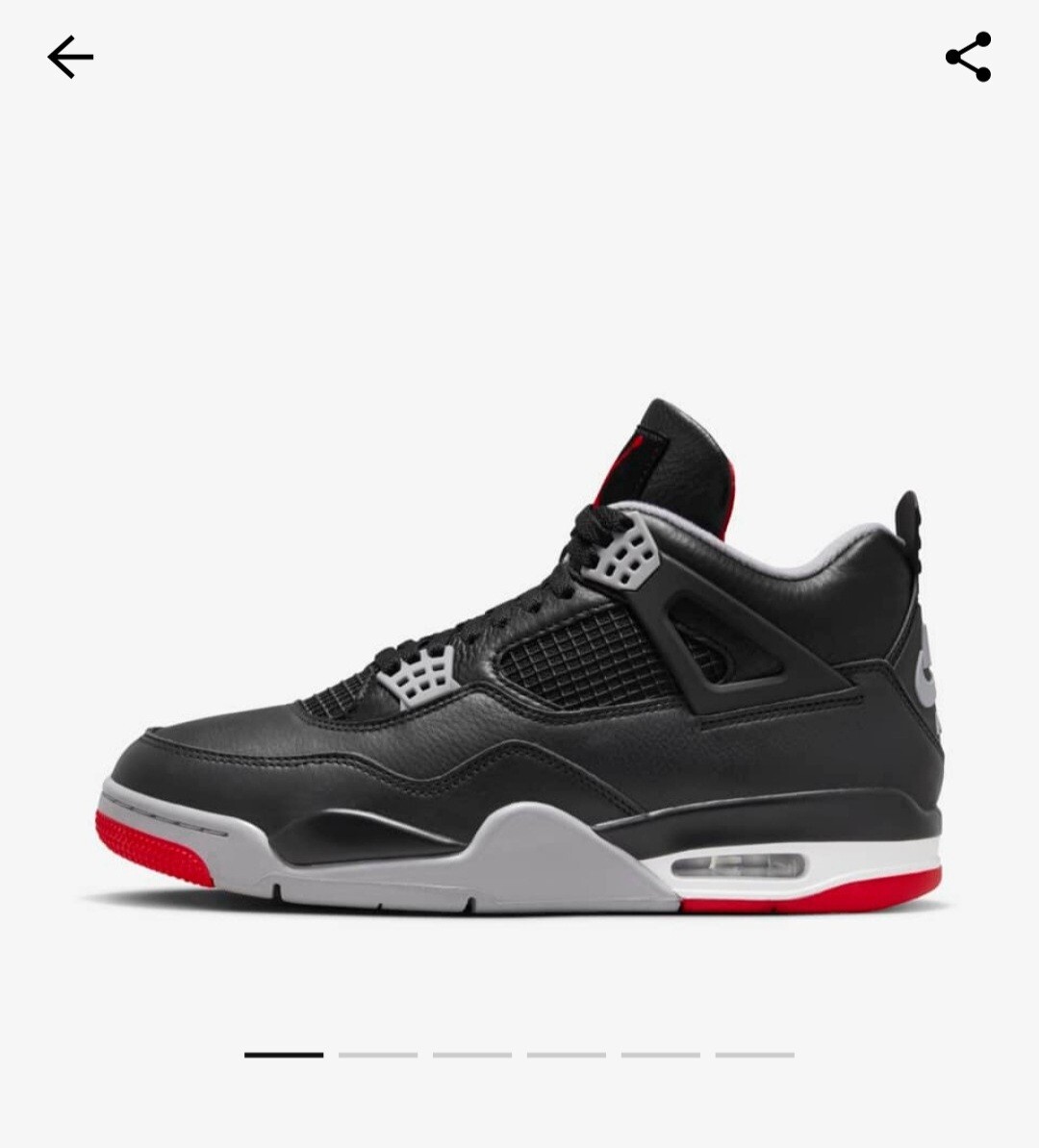 NIKE Air Jordan 4 Retro Bred Reimagined FV5029-006 Ready To Ship