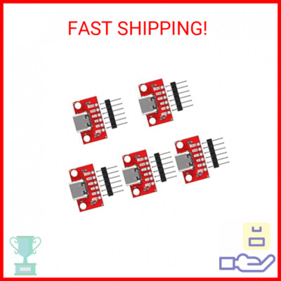 DIANN 5pcs USB Type-C Breakout Board Serial Basic Breakout Female Connector Type