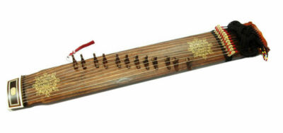 GAYAGEUM 12 STRINGS KOREAN TRADITIONAL ZITHER KAYAGEUM _ GOLDEN