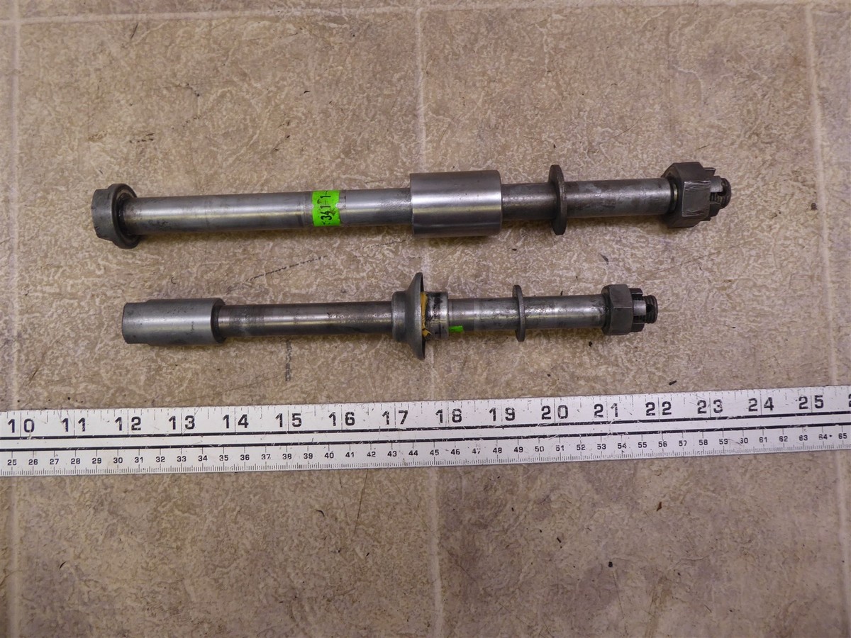 1976 Kawasaki KZ400 K341-1) front and rear wheel axle bolts set | eBay