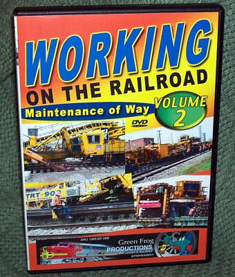 HA004 TRAIN RAILROAD DVD ''WORKING ON THE RAILROAD VOL. 2''  MAINTENANCE OF WAY