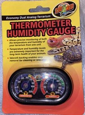 Zoo Med TH-27 Dual Analog Terrarium Thermometer/Humidity Gauge