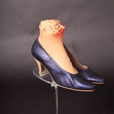 Vintage 1980s Maud Frizon Metallic Purple Pumps Heels