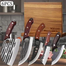 Kitchen Butcher Boning Chef's Knife Fruit Slicing Knives Set With Knife Holder