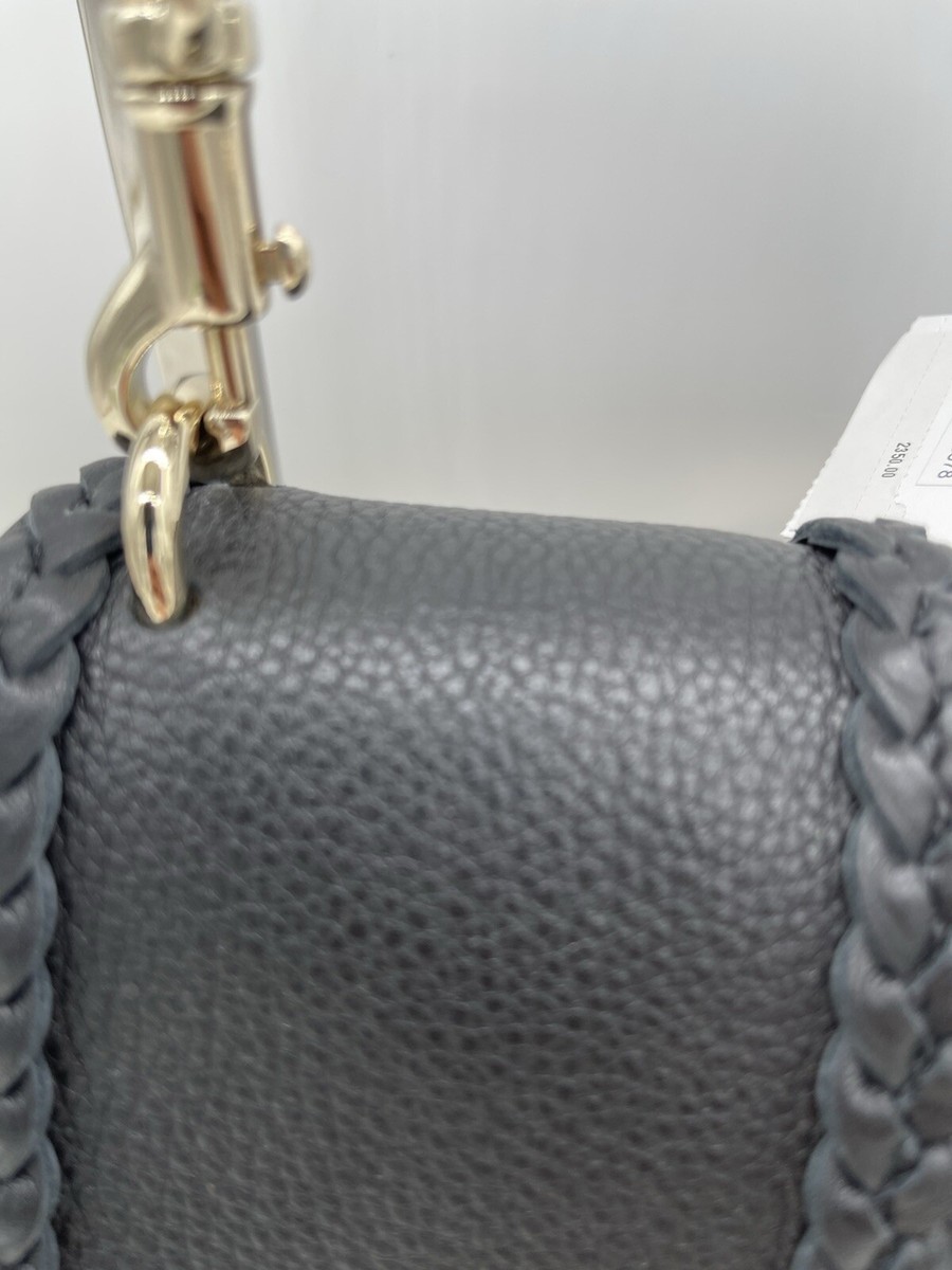 AUTH NWT $2390 Chloé Penelope Small Braided Top Handle BLK