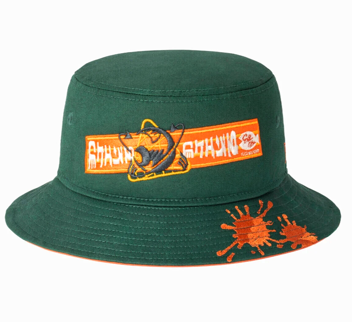 SALMON RUN Splatoon 3 Bucket Hat NEW ERA Mr. Grizz Patch