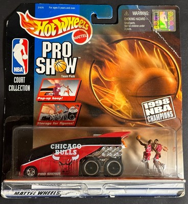 Hot Wheels Pro Show Team Pack Michael Jordan Pippen Chicago Bulls 1998 NBA NEW