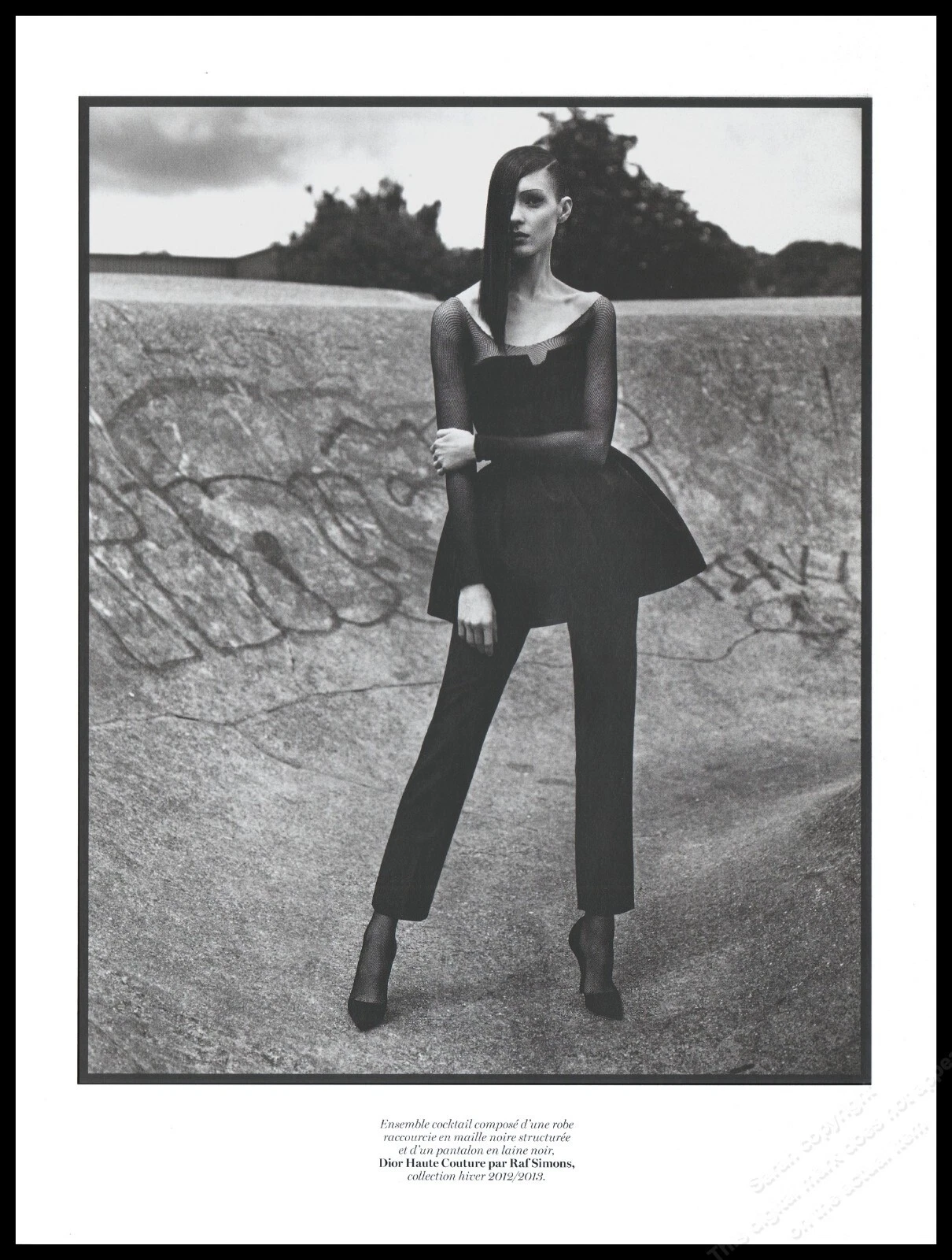 2012 Dior talons hauts magazine publicité imprimée femmes mode chaussures jambes longues  1 pg