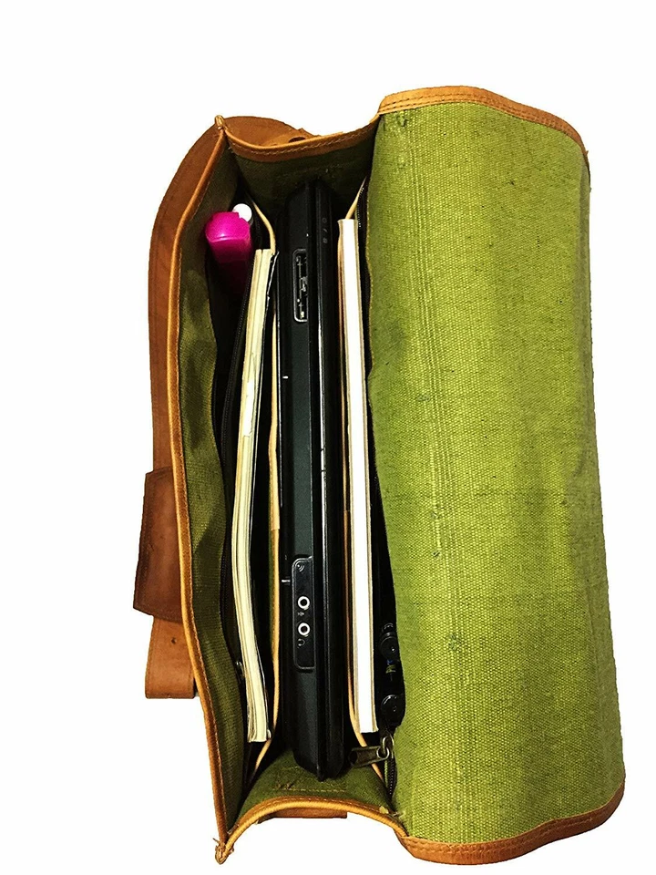 Мужская мягкая сумка из натуральной кожи через плечо повседневный через плечо сумка для ноутбука новый - Изображение 3 из 3