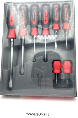 #ad #ad SNAP ON TOOLS SGDX80B R Red Screwdriver Set 8Pc Combo Soft Instinct Handle NEW $239.95