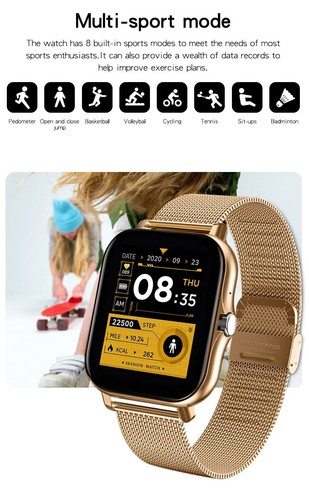 Reloj Inteligente 1.44"" Pulgadas Pantalla a Color Bluetooth Llamada Reloj Inteligente Mujeres Hombres Nuevo - Imagen 12 de 24