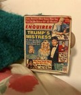 Handmade 12" Cloth Doll Mink Holding 2 Natl Enquirers of Aug 1981 Trump et.al. — photo 8