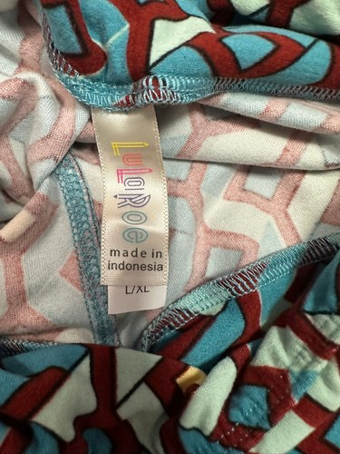 NEW Lularoe Leggings Girls L/XL (sz 8-14) Geometric Buttery Soft Stretch - Picture 5 of 9