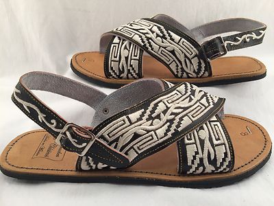 new! MENS LEATHER MEXICAN two strap PITEADO GRABADO SANDALS HUARACHE *ALL SIZES | eBay