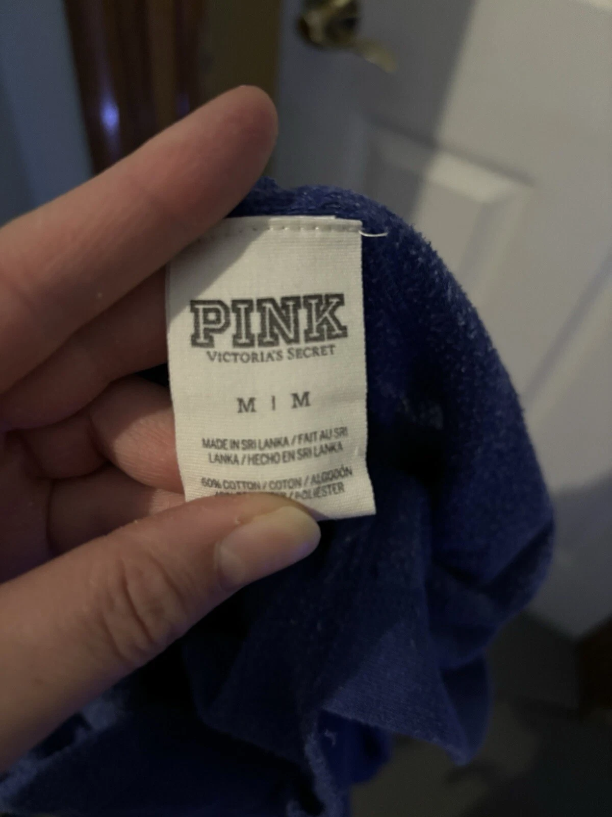UNDERCOVER Felpa rosa Victoria Secret con cappuccio donna blu medio