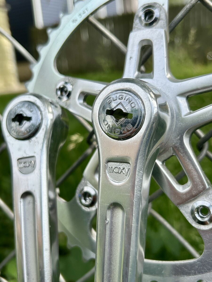 Sugino Maxy Crankset 165 Vintage BMX Crank Old School 44T Sugino Maxy Crankset 165 Vintage BMX Crank Old School 44T