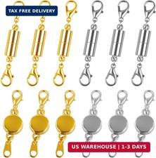 Phinus 12 Pcs Magnetic Necklace Clasps and Closures, Magnetic Clasps for Necklac