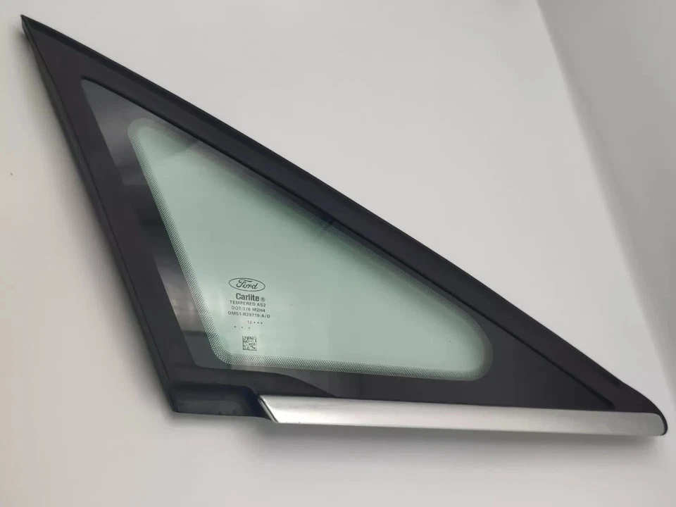 Ford C-Max 13-18 pilar delantero derecho esquina ventilación puerta vidrio cromo ventana OEM Foto 4 de 4