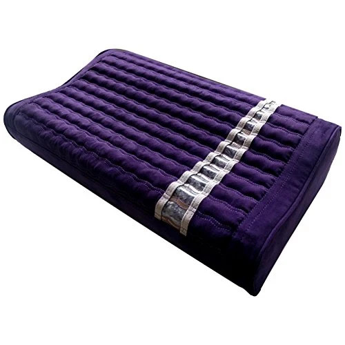 Purple MediCrystal Amethyst Pillow - Gentle Cervical Support - Open Box
