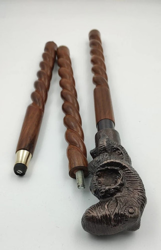 Antique Finish Metal Octopus Head Handle Wooden Walking Stick-Cane New Handmade - Picture 8 of 10