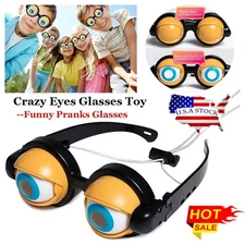 Party Toy Adult Kids Funny Wink Glasses Eyewear Crazy Eyes Props Crazy Blink
