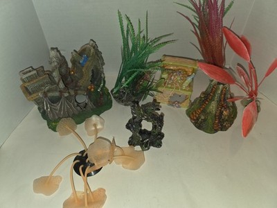 Aquarium Decorations Assorted Mixed Lot