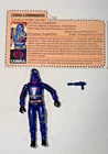 1984 GI Joe Cobra Commander Hooded V1 Complete w Pistol File Card ARAH Hasbro