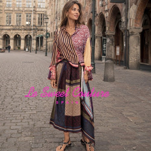 ZARA WOMAN NWT SS26 LIMITED EDITION PRINTED COMBINED SHIRT 8005/861/020
