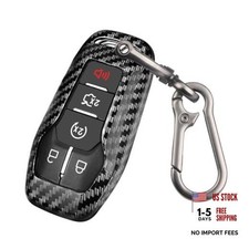 for Ford Key fob Cover,Carbon Fiber Car Key Case Protector Black Carbon Fiber