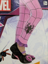 Marvel Spider-Girl Footless Tights / Spider-Girl Arm Warmers Costume Childs Size