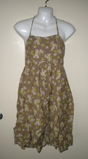 #J Gap S Taupe Yellow White Floral Sundress